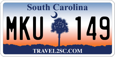 SC license plate MKU149
