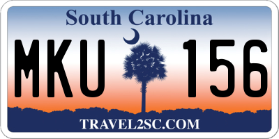 SC license plate MKU156