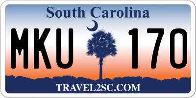 SC license plate MKU170