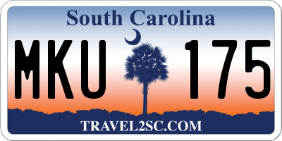 SC license plate MKU175