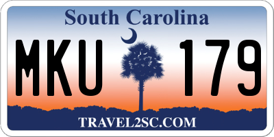 SC license plate MKU179
