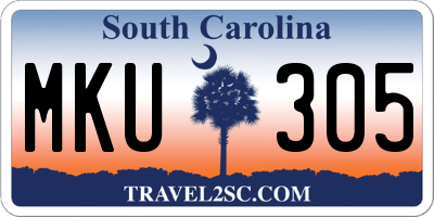 SC license plate MKU305
