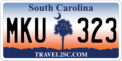 SC license plate MKU323