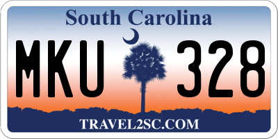 SC license plate MKU328