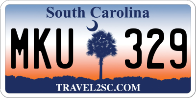 SC license plate MKU329