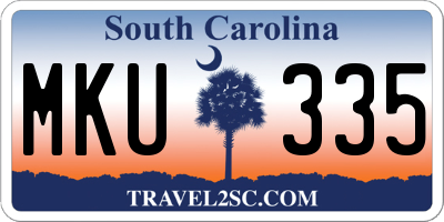 SC license plate MKU335