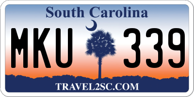 SC license plate MKU339