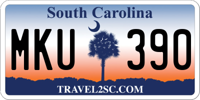 SC license plate MKU390