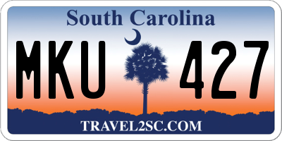 SC license plate MKU427