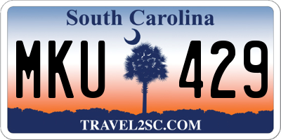 SC license plate MKU429