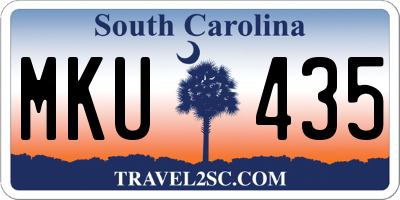 SC license plate MKU435