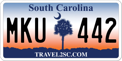 SC license plate MKU442