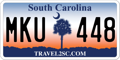 SC license plate MKU448
