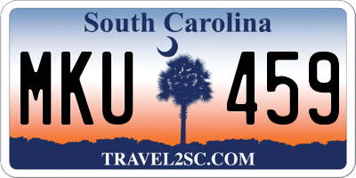 SC license plate MKU459