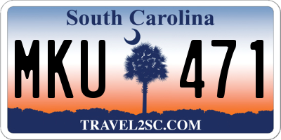 SC license plate MKU471
