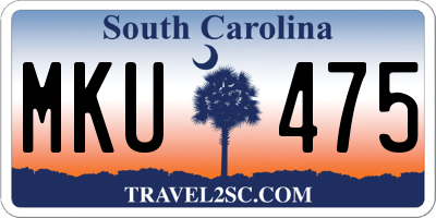 SC license plate MKU475