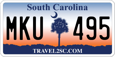 SC license plate MKU495