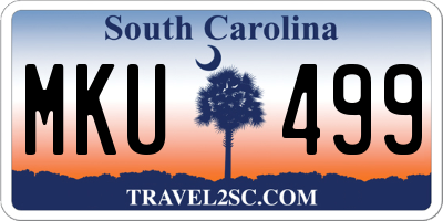 SC license plate MKU499