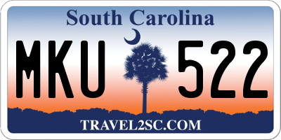 SC license plate MKU522
