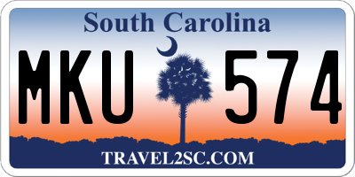 SC license plate MKU574