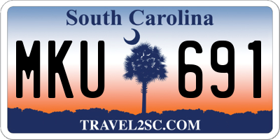 SC license plate MKU691