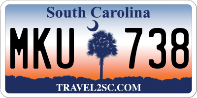 SC license plate MKU738