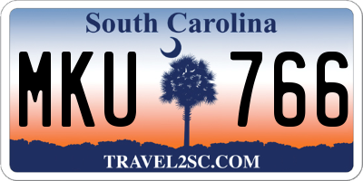 SC license plate MKU766