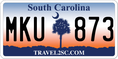 SC license plate MKU873