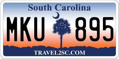 SC license plate MKU895