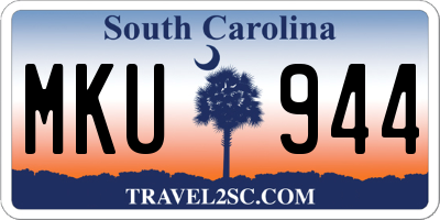 SC license plate MKU944