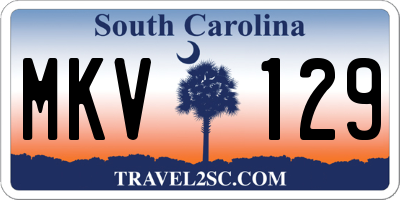 SC license plate MKV129