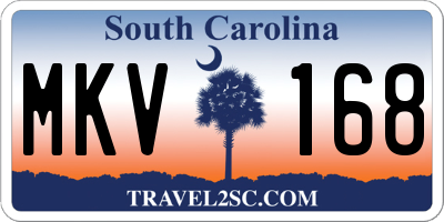 SC license plate MKV168