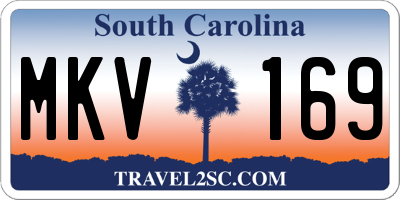 SC license plate MKV169