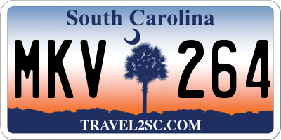SC license plate MKV264