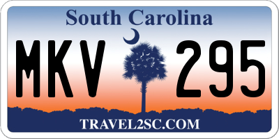 SC license plate MKV295
