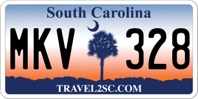 SC license plate MKV328