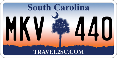SC license plate MKV440