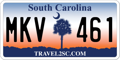 SC license plate MKV461