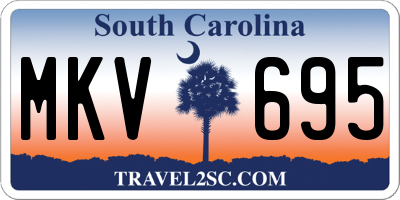 SC license plate MKV695