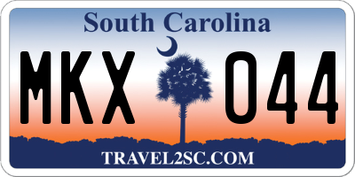SC license plate MKX044