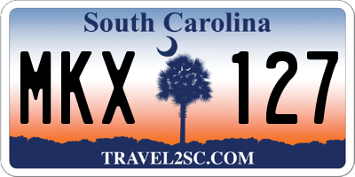 SC license plate MKX127