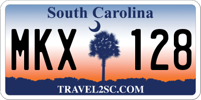 SC license plate MKX128