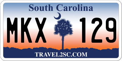 SC license plate MKX129