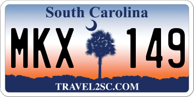 SC license plate MKX149