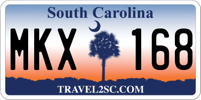 SC license plate MKX168