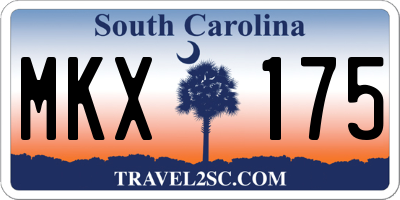 SC license plate MKX175
