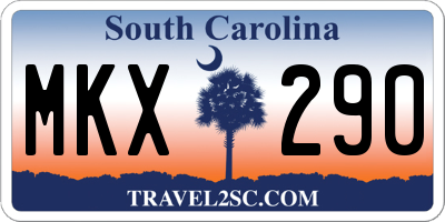 SC license plate MKX290