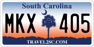 SC license plate MKX405
