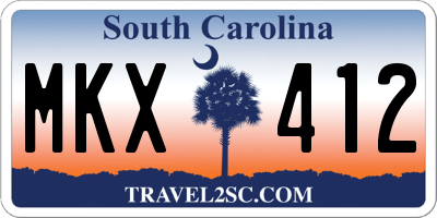SC license plate MKX412
