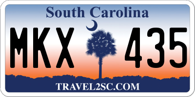 SC license plate MKX435